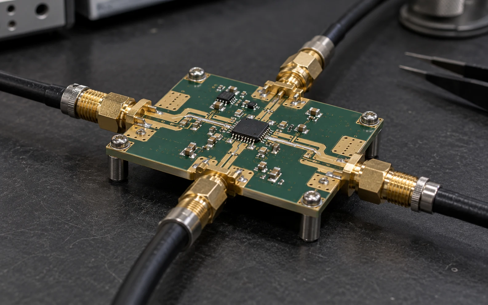 Phase shifter IC package and circuit hardware